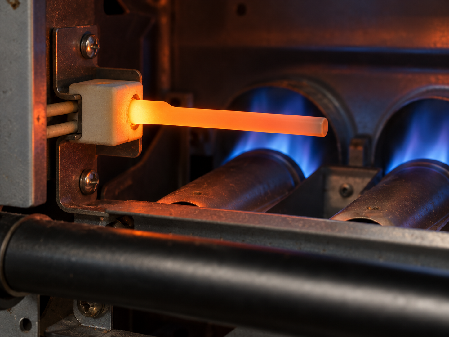 Glowing silicon nitride furnace ignitor 4